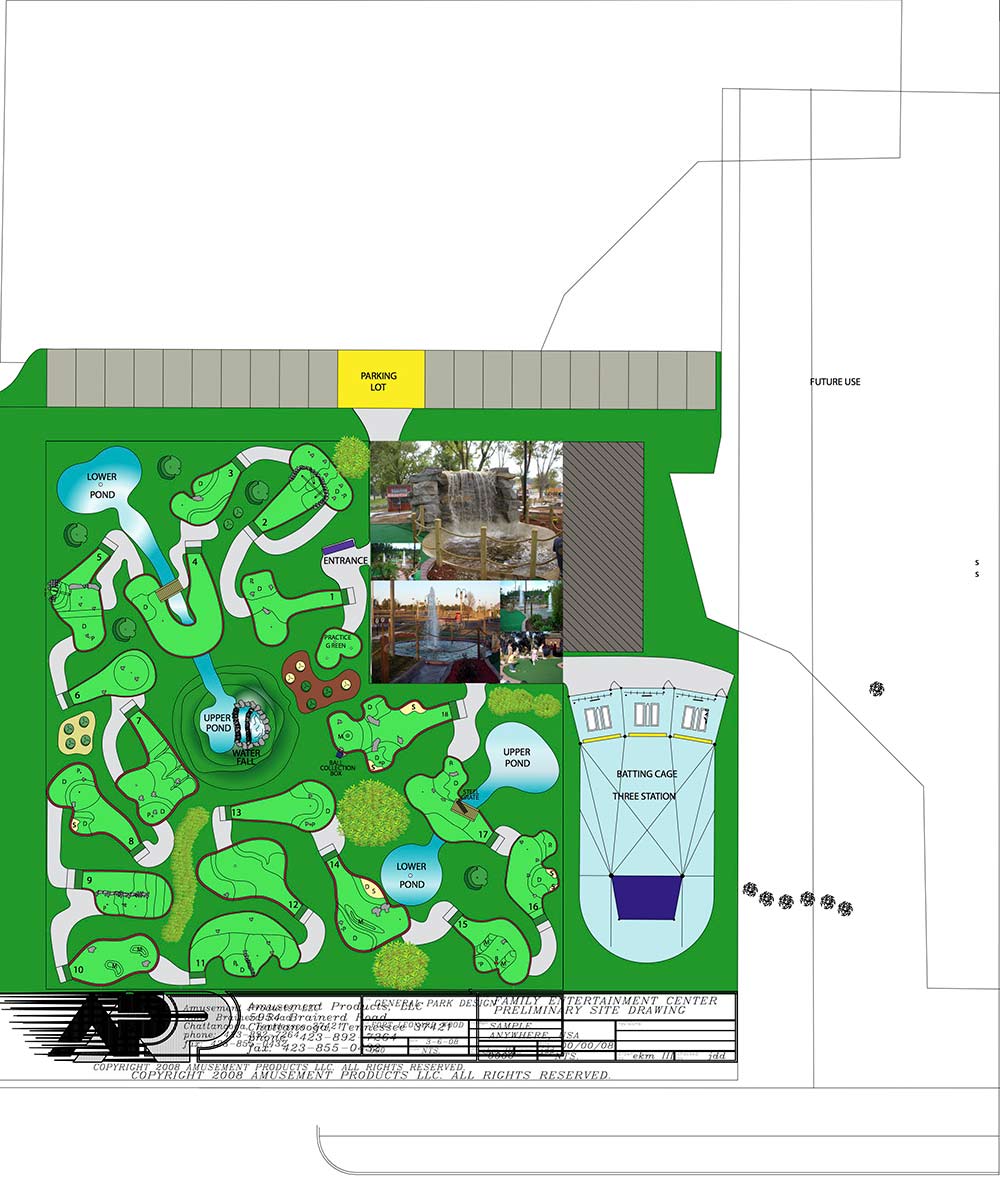 golf course miniature drawing mini construction drawings line getdrawings paintingvalley