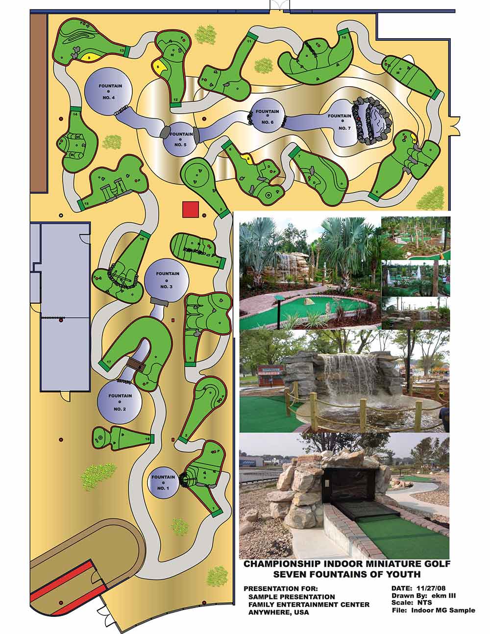 Indoor and Adventure Mini Golf Course Styles